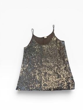 Chan Luu Women’s Sequin Cami Tank Top - Silver